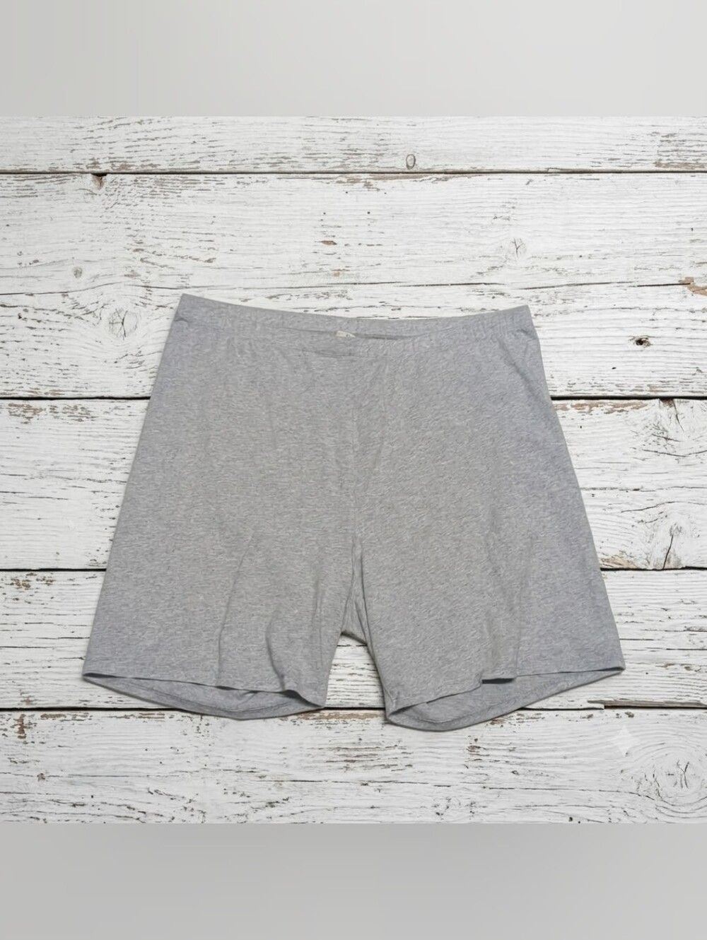 Forever 21+ Grey Pull On Elastic Waist Bike Shorts Women's Size 3x